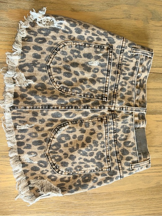 Carmar Leopard Print Mini Skirt with Front Zip - Brown and Black - Picture 12 of 16